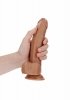 Jak prawdziwy penis dildo na przyssawce 20 cm